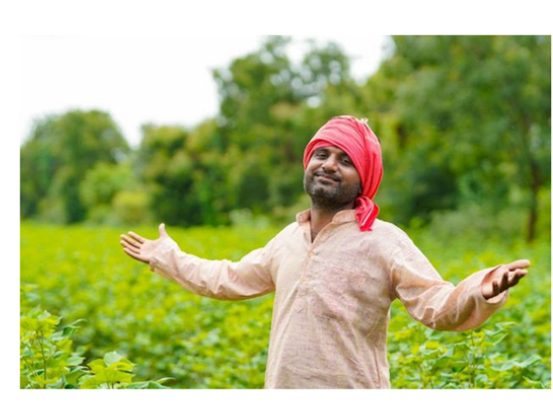 A Walson farmer in a green field