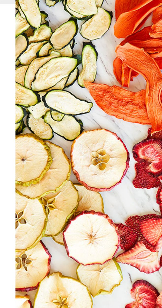 Dehydrated fruit slices